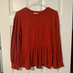 crown & ivy Top - Burnt Orange/Rust